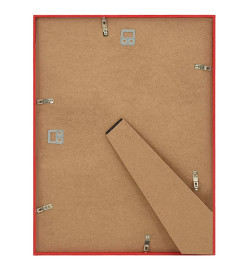 Collage de cadres photo 3 pcs au mur table Rouge 50x60 cm MDF