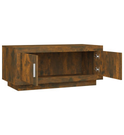 Table basse Chêne fumé 102x50x45 cm Bois d'ingénierie