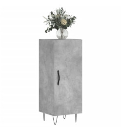 Buffet Gris béton 34,5x34x90 cm Bois d'ingénierie