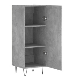 Buffet Gris béton 34,5x34x90 cm Bois d'ingénierie