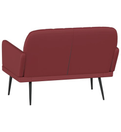 Banc Rouge bordeaux 107x80x81 cm Similicuir