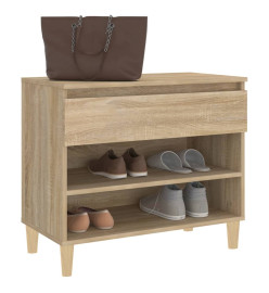 Armoire à chaussures Chêne sonoma 70x36x60 cm Bois d'ingénierie