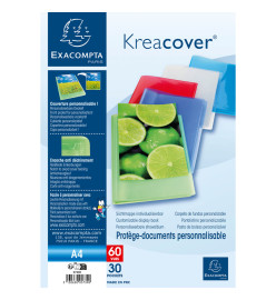 Exacompta Dossiers de présentation Kreacover A4 30 pochettes PP 12 pcs