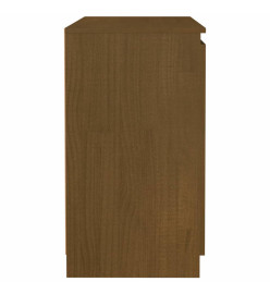 Armoire d'appoint Marron miel 60x36x65 cm Bois de pin massif