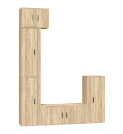 Ensemble de meubles TV 5 pcs Chêne sonoma Bois d'ingénierie