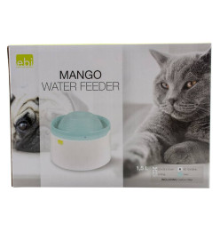 Ebi Bol à eau pour animaux de compagnie Mango 1,5 L bleu