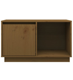 Meuble TV Marron miel 74x35x44 cm Bois de pin massif