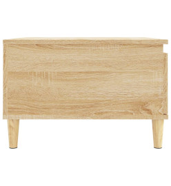 Table basse chêne sonoma 55x55x36,5 cm bois d'ingénierie