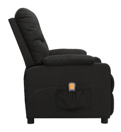 Fauteuil de massage Noir Tissu