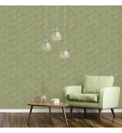 Evergreen Papier peint Wicker Natural Vert