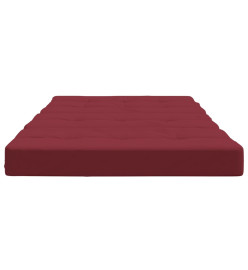 Coussins de chaise longue lot de 2 rouge bordeaux tissu oxford