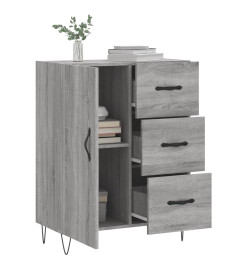 Buffet sonoma gris 69,5x34x90 cm bois d'ingénierie