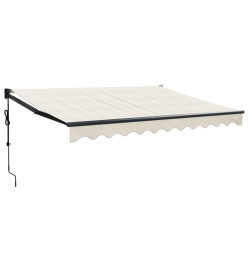 Auvent rétractable automatique crème 3,5x2,5 m