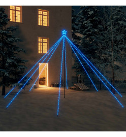 Lumières d'arbre de Noël Int/Extérieur 800 LED bleues 5 m