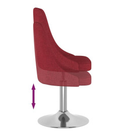 Tabouret de bar Rouge bordeaux Tissu