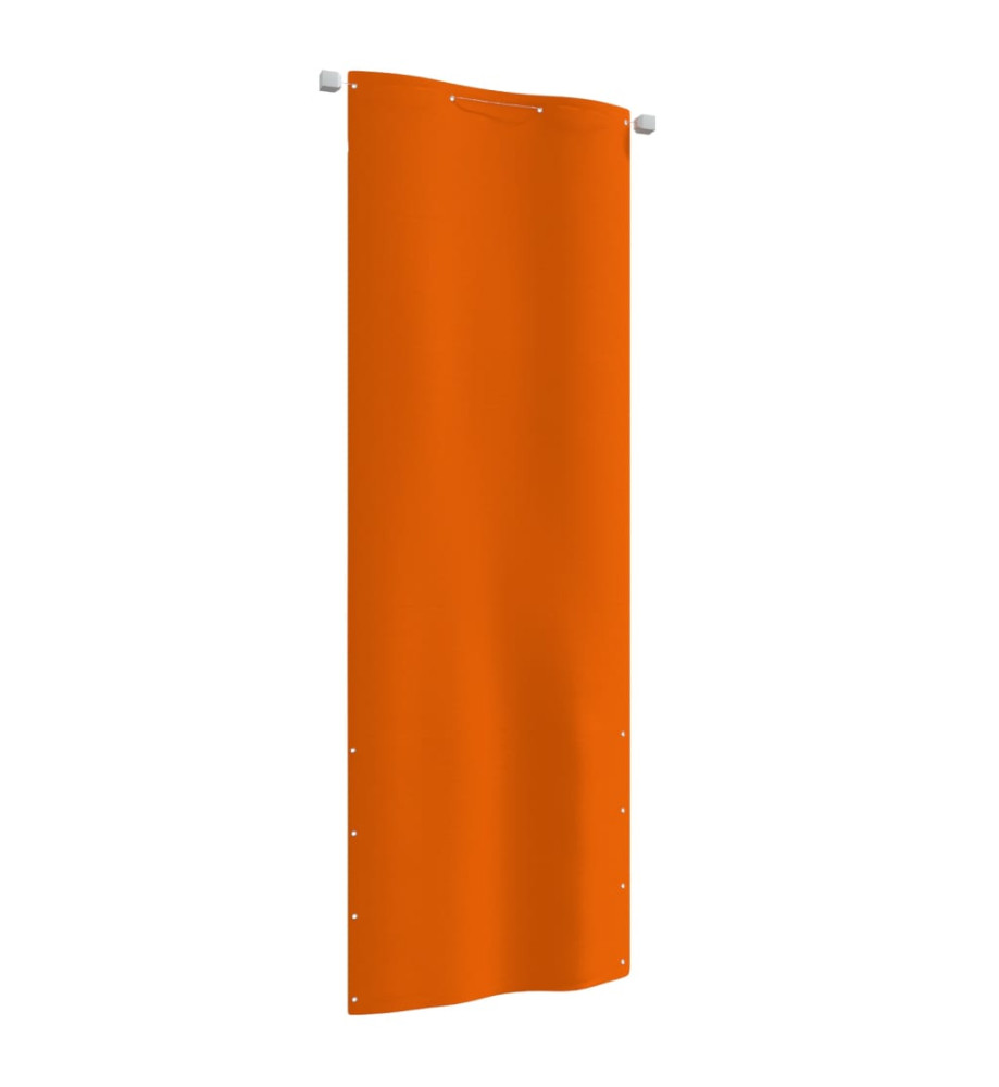 Écran de balcon Orange 80x240 cm Tissu Oxford