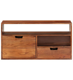 Meuble TV 80x30x42 cm Bois d'acacia massif