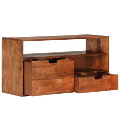 Meuble TV 80x30x42 cm Bois d'acacia massif