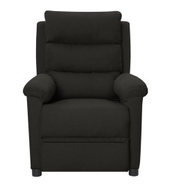 Fauteuil électrique de massage Noir Tissu