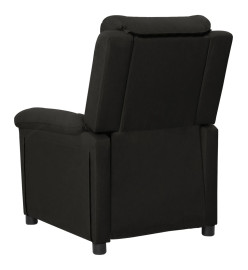 Fauteuil électrique de massage Noir Tissu