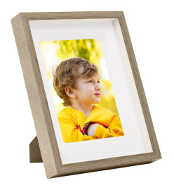 Cadres photo 3D 3 pcs Bois foncé 21x29,7 cm pour photos 15x20cm