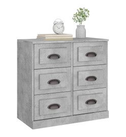 Buffet gris béton 70x35,5x67,5 cm bois d'ingénierie