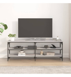 Meuble TV sonoma gris 140x30x50 cm bois d'ingénierie