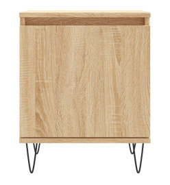 Table de chevet chêne sonoma 40x30x50 cm bois d'ingénierie