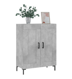 Buffet gris béton 69,5x34x90 cm bois d'ingénierie