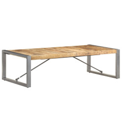 Table basse 140x70x40 cm Bois de manguier brut