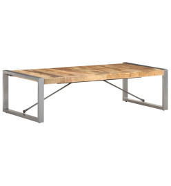 Table basse 140x70x40 cm Bois de manguier brut