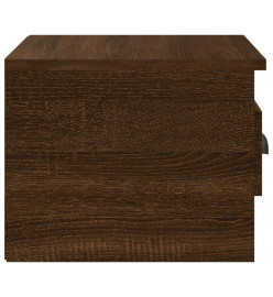 Tables de chevet murales 2 pcs Chêne marron 41,5x36x28 cm