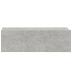 Ensemble de meubles TV 4 pcs Gris béton Bois d'ingénierie