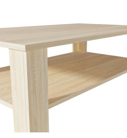 Table basse en aggloméré 100 x 59 x 42 cm Chêne