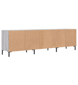 Meuble TV sonoma gris 150x30x44,5 cm bois d'ingénierie