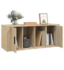 Meuble TV Chêne sonoma 100x35x40 cm Bois d'ingénierie