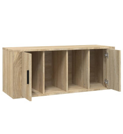 Meuble TV Chêne sonoma 100x35x40 cm Bois d'ingénierie