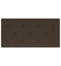 Panneaux muraux 12 pcs Marron 60x30 cm Similicuir 2,16 m²