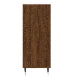 Buffet haut chêne marron 57x35x90 cm bois d'ingénierie