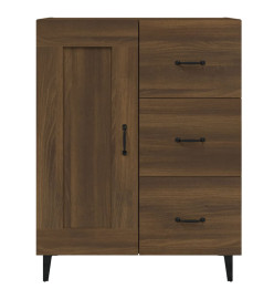 Buffet Chêne marron 69,5x34x90 cm Bois d'ingénierie