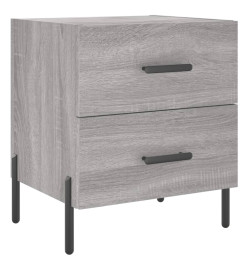 Table de chevet gris sonoma 40x35x47,5 cm bois d’ingénierie