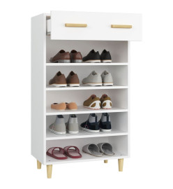 Armoire à chaussures Blanc 60x35x105 cm Bois d'ingénierie