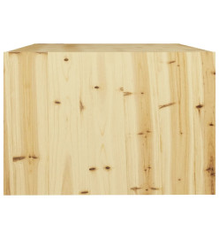 Table basse 75x50x33,5 cm Bois de sapin massif