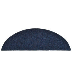 Tapis autoadhésifs 10 pcs Bleu marine 56x17x3 cm Aiguilleté