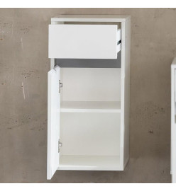 Trendteam Armoire murale de rangement avec tiroir Sol blanc