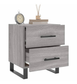 Tables de chevet 2 pcs gris sonoma 40x35x47,5 cm