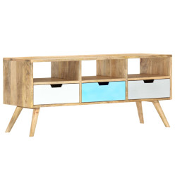 Meuble TV 110x35x48 cm Bois de manguier massif