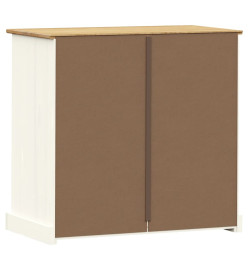 Commode VIGO blanc 80x40x76 cm bois massif de pin