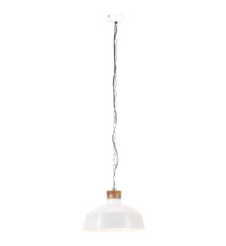 Lampe suspendue industrielle 42 cm Blanc E27