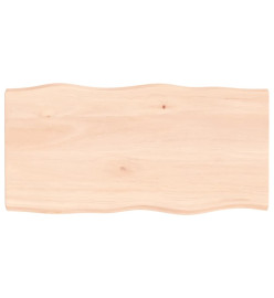 Dessus de table bois chêne massif non traité bordure assortie